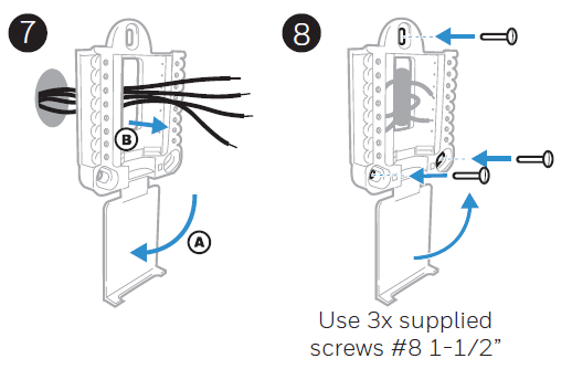 Wiring the Honeywell Thermostat to the wall