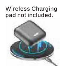 Ear bud wireless charging