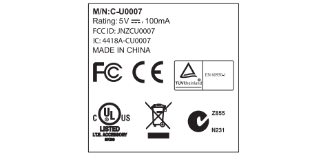 Recycling and safety stamps