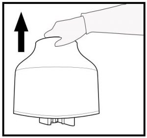 How to lift the top off the humidifier
