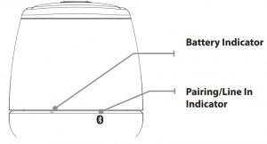 Battery and pairing indicator lights