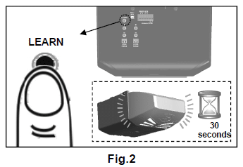 Teaching the garage door opener how to connect to garage door