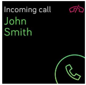 Incoming call example