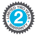 2-year warranty badge