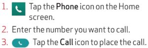 Making a call guide