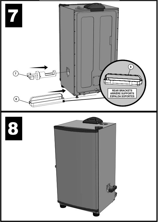 Assembly guide - steps 7 to 8
