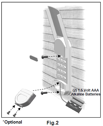 How to mount the keyless entry module