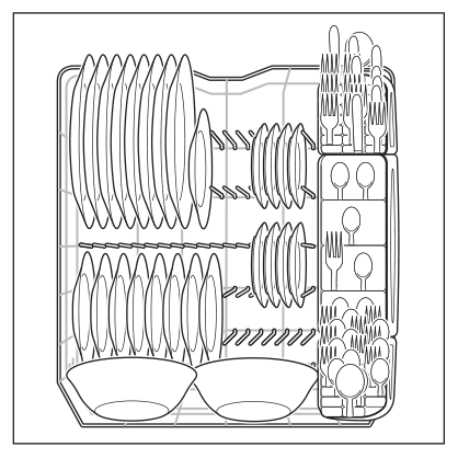 Bottom rack loading example