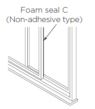 Cutting the non-adhesive seal correctly