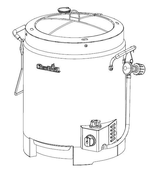 Diagram of the Char-Broil The Big Easy Oil-less Turkey Fryer