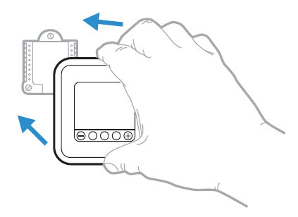 Mounting the thermostat diagram