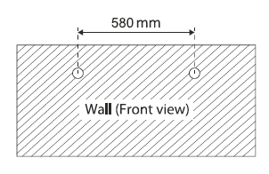 Mounting on the wall template