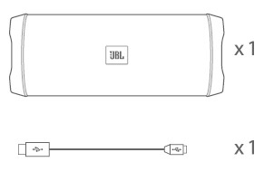 Speaker and cable inside box