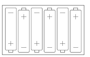 AA batteries install guide