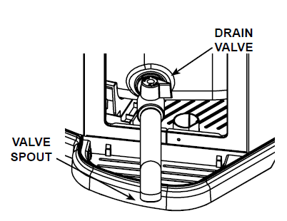 Drain valve and valve sprout diagram