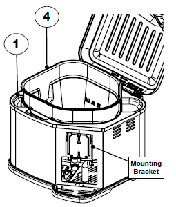 Inserting the inner pot into the fryer