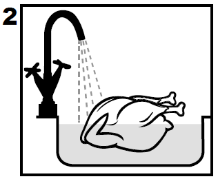 Washing the turkey