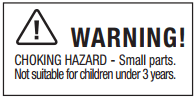 Warning symbol - choking hazard