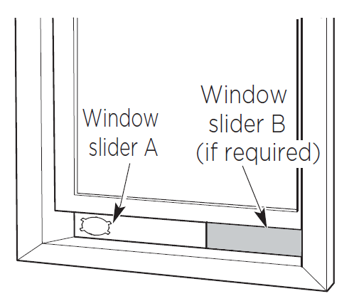 Window slider installation guide