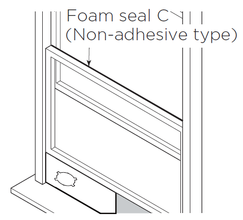 Foam seal instillation guide