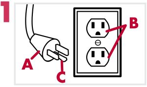 US plug instructions