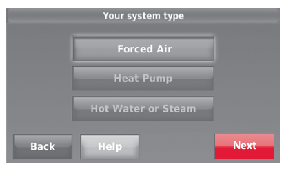 Selecting forced air