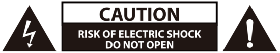 Cauton electrocution risk
