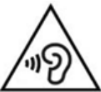 Hearing damage warning icon