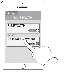 Bluetooth device list