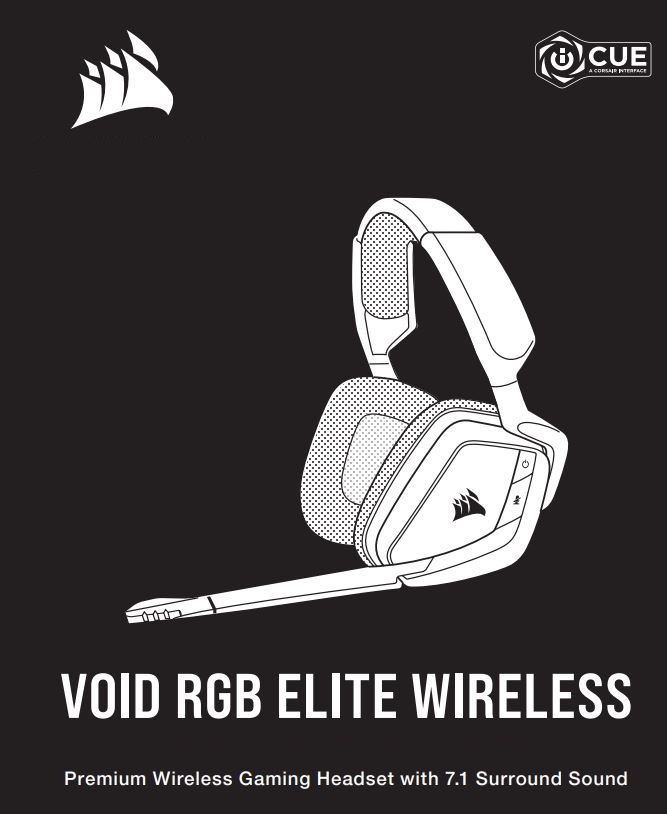 Corsair Void RGB Elite Headset manual front cover