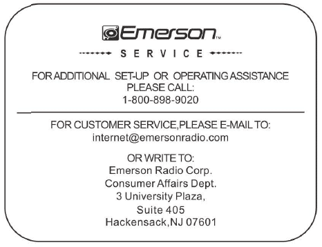 Emerson contact information