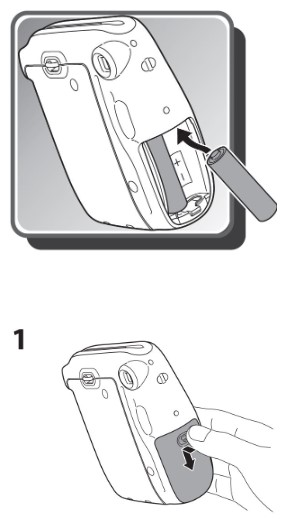 Inserting batteries visual guide part 1