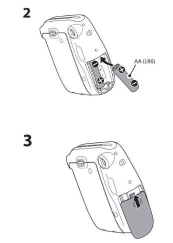 Inserting batteries visual guide part 2