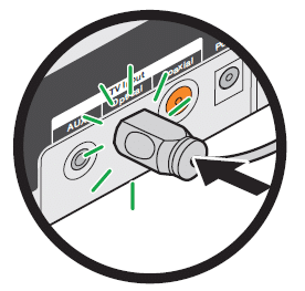 Optical cable snap into place