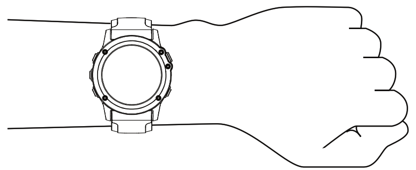 Example of smartwatch on wrist