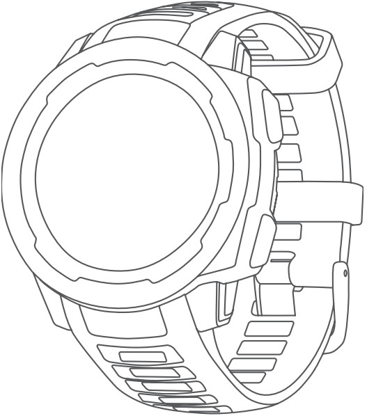 GARMIN Instinct Solar Smartwatch visual diagram