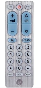 GE Universal Remote Control 33701 Manual Image