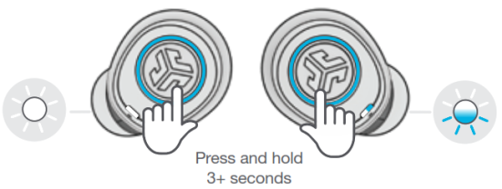 Auto-connecting earbuds diagram
