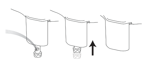 Retractable Nozzle Always Stays Clean visual diagram