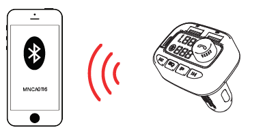 Connecting the transmitter using Bluetooth