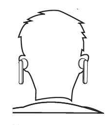 Wearing the earbuds example