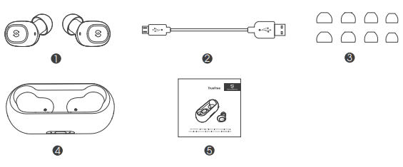 What's in the Soundpeats Truefree box