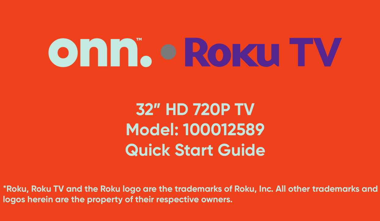 Onn Roku TV Splash 