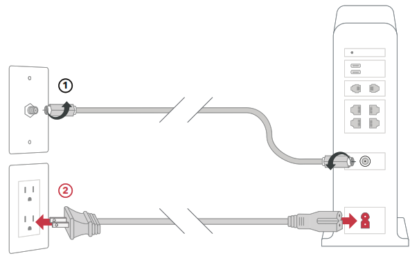 Plugging the gateway into power