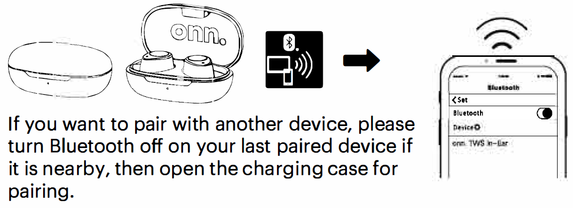 Bluetooth pairing instructions