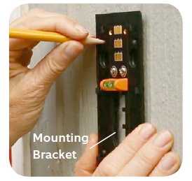 Installing the mounting bracket