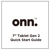 Tablet quick start guide
