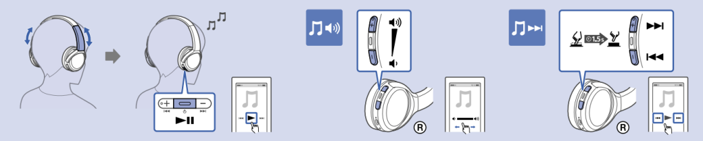 Music playback buttons