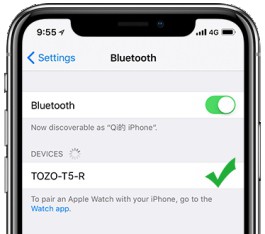 Bluetooth devices list