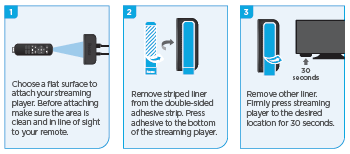 Applying the adhesive strip